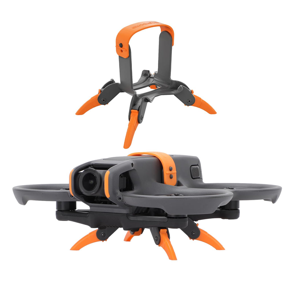 FSIDIWT Orange Foldable Landing Gear for DJI Avata 2 – Adjustable Height Extension Legs (25-41mm) Quick Release