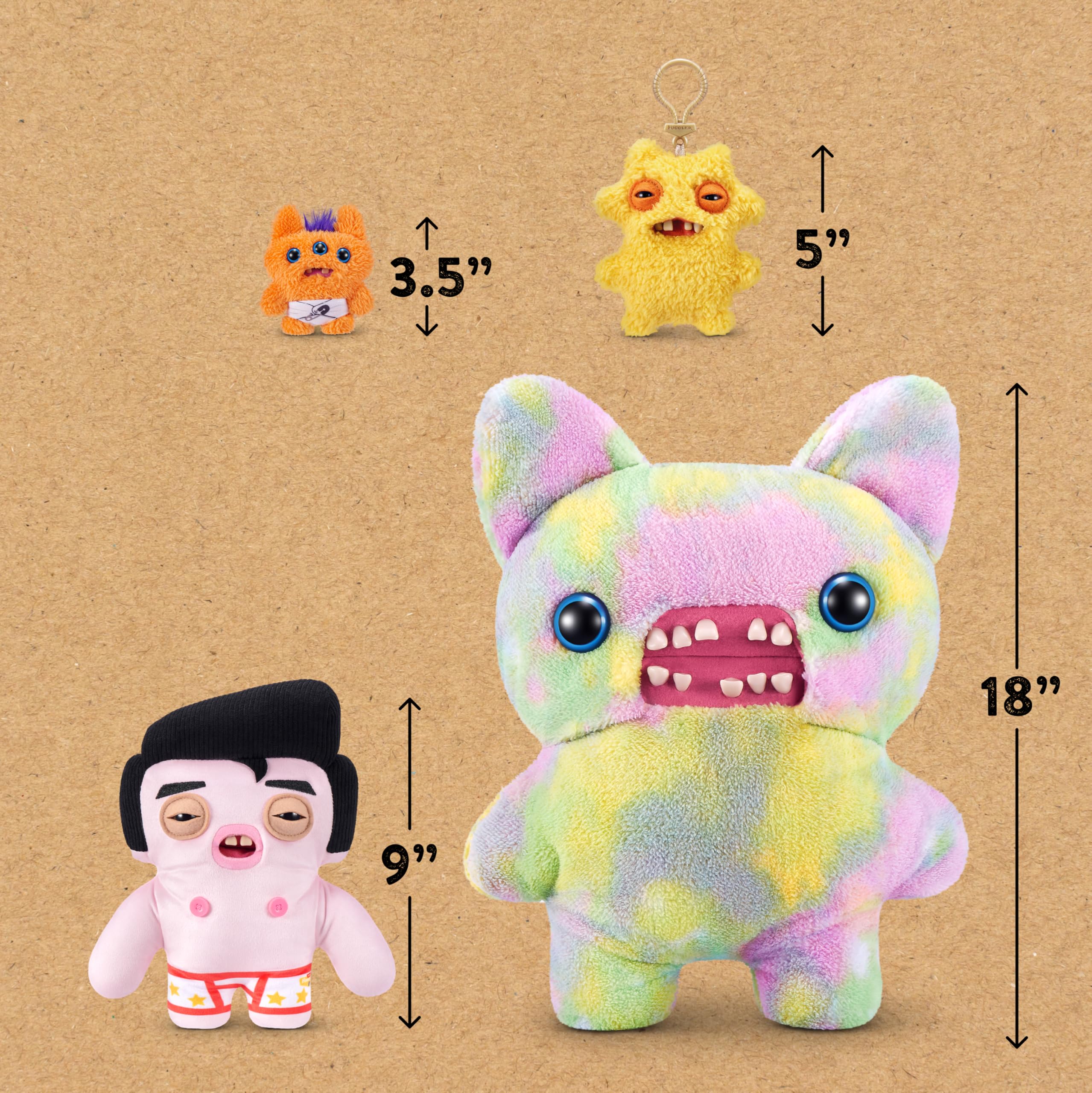 Fuggler Fugg Stars Greazee – 9-Inch Soft Plush with Human-Like Teeth, Ages 4+ Collectible