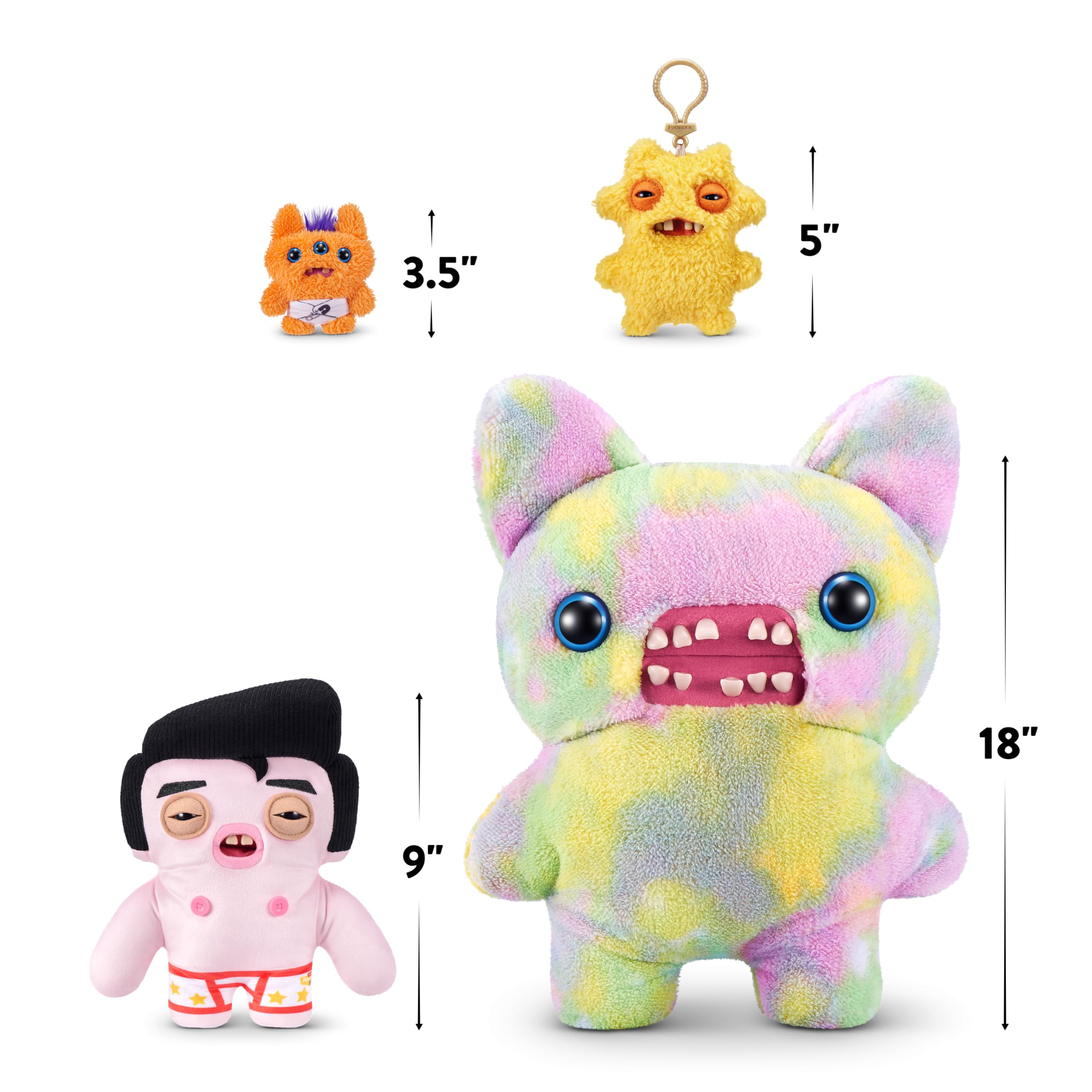 Fuggler Fugg Stars Greazee – 9-Inch Soft Plush with Human-Like Teeth, Ages 4+ Collectible