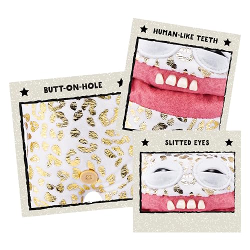 Fuggler Gold Fuggs (Grin Grin) - 9" Funny Ugly Monster Plush with Gold Foil Print