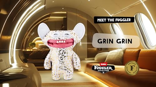 Fuggler Gold Fuggs (Grin Grin) - 9" Funny Ugly Monster Plush with Gold Foil Print
