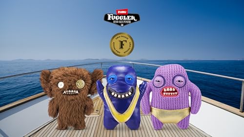 Fuggler Gold Fuggs (Grin Grin) - 9" Funny Ugly Monster Plush with Gold Foil Print