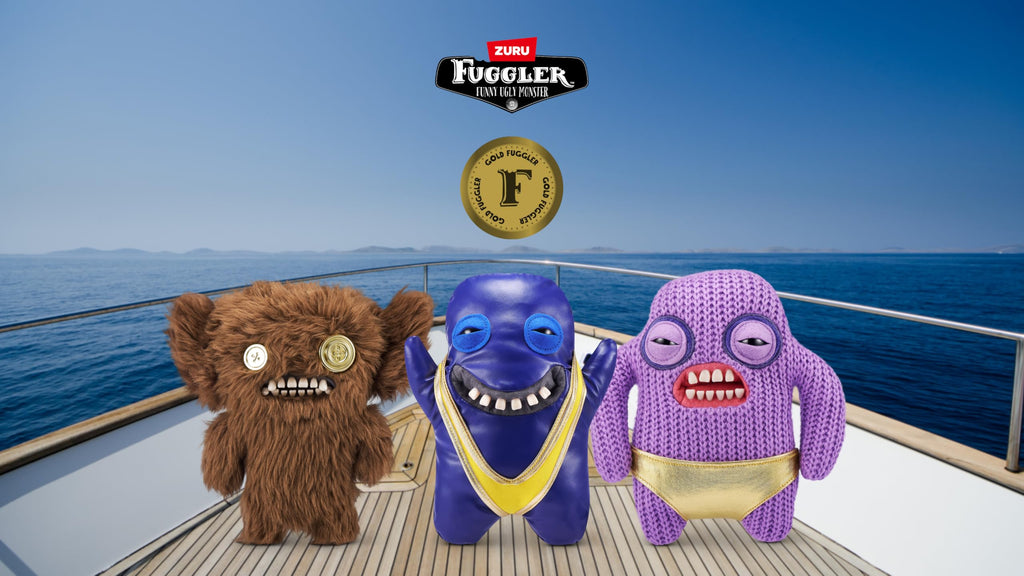 Fuggler Gold Fuggs Shameless Goof Mankini Plush - 9" Funny Ugly Monster Collectible
