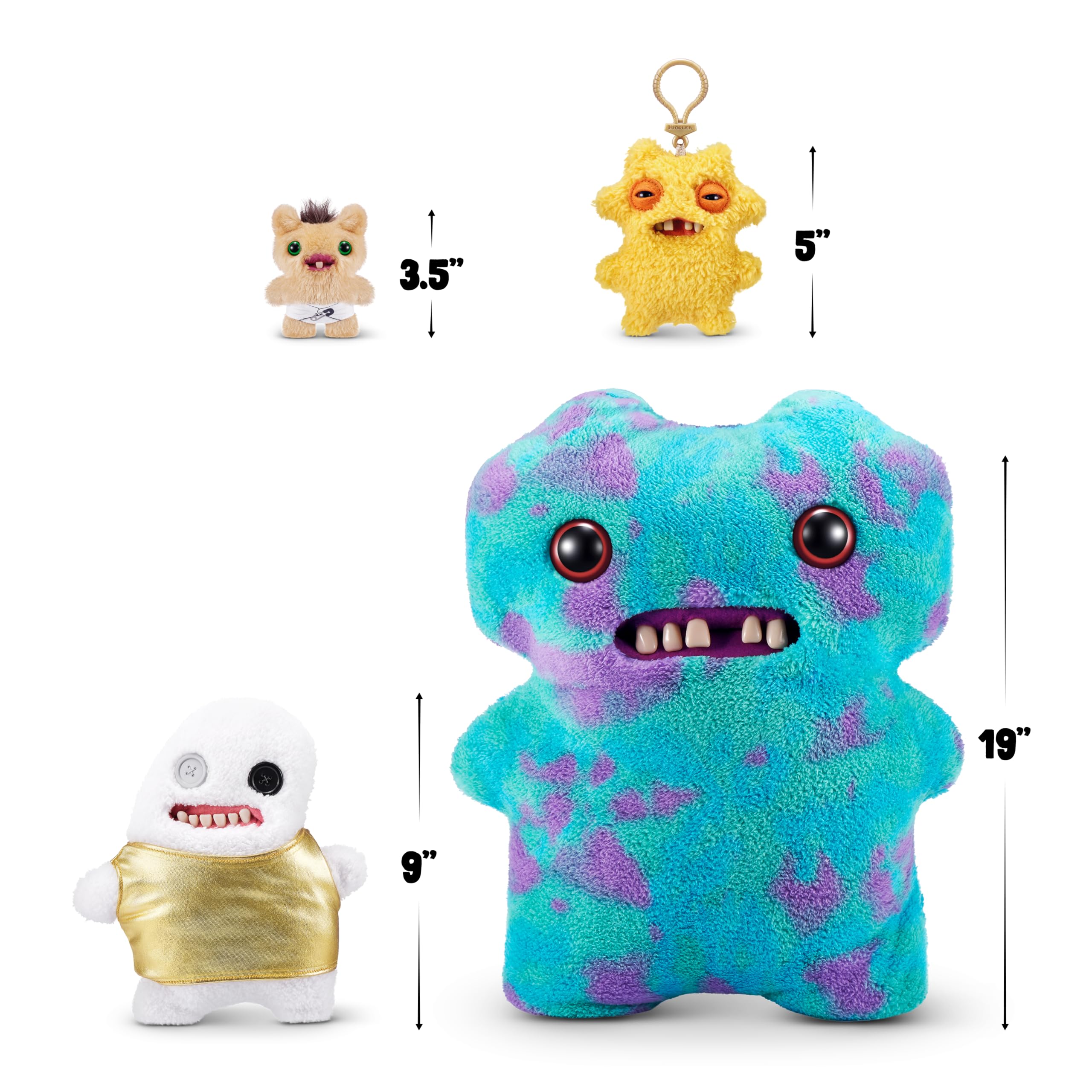 Fuggler Gold Fuggs Splodge Tank Top 9" Plush – Funny Ugly Monster Collectible by ZURU