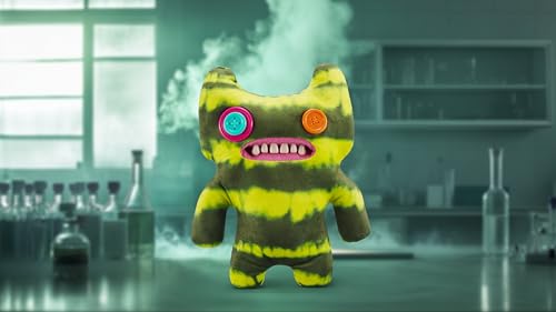 Fuggler Laboratory Misfits 9" Plush - Indecisive Monster: Soft, Collectible Ugly Toy with Button-Hole and Human-Like Teeth