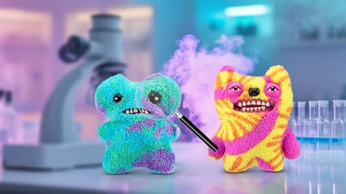 Fuggler Laboratory Misfits 9" Plush - Indecisive Monster: Soft, Collectible Ugly Toy with Button-Hole and Human-Like Teeth