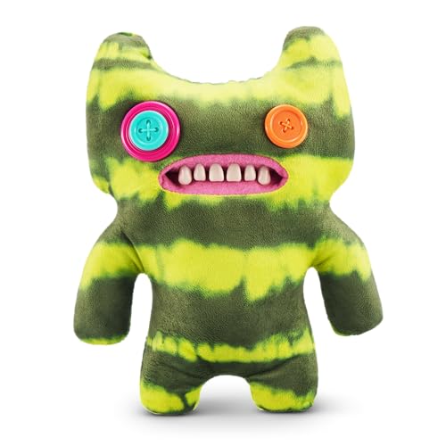 Fuggler Laboratory Misfits 9" Plush - Indecisive Monster: Soft, Collectible Ugly Toy with Button-Hole and Human-Like Teeth