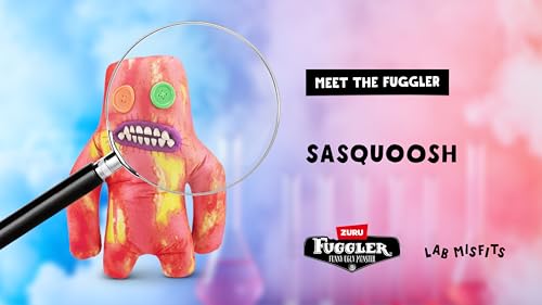 Fuggler Laboratory Misfits Sasquoosh Plush - 9" Soft Ugly Monster Collectible Toy