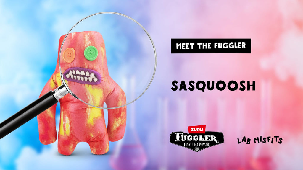 Fuggler Laboratory Misfits Sasquoosh Plush - 9" Soft Ugly Monster Collectible Toy