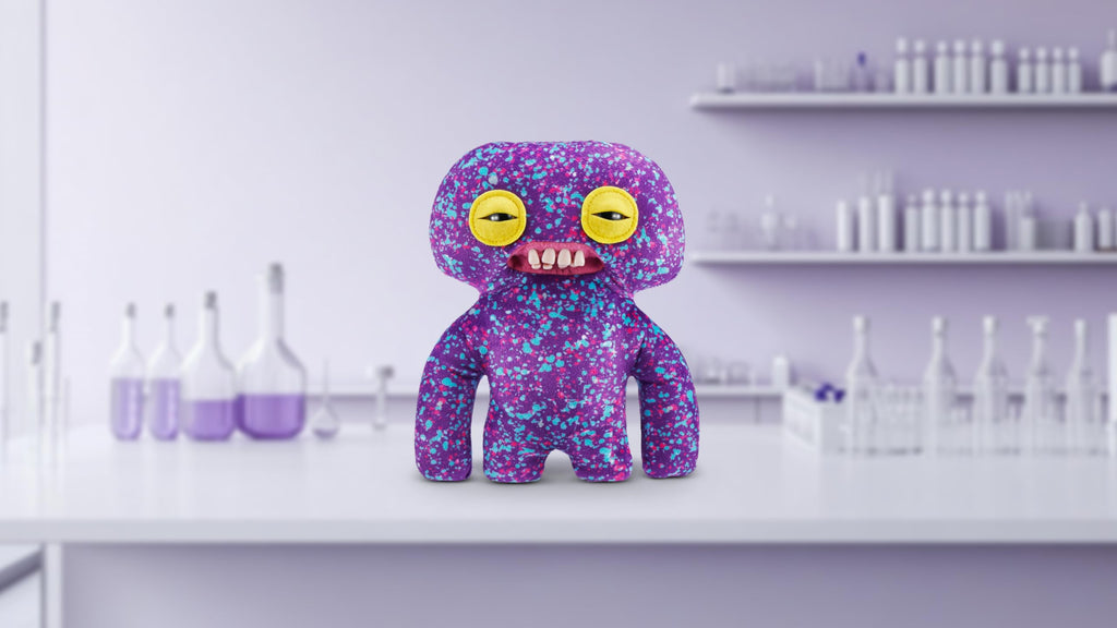 Fuggler Laboratory Misfits Squidge Plush – 9" Soft Collectible Monster Toy with Human-Like Teeth