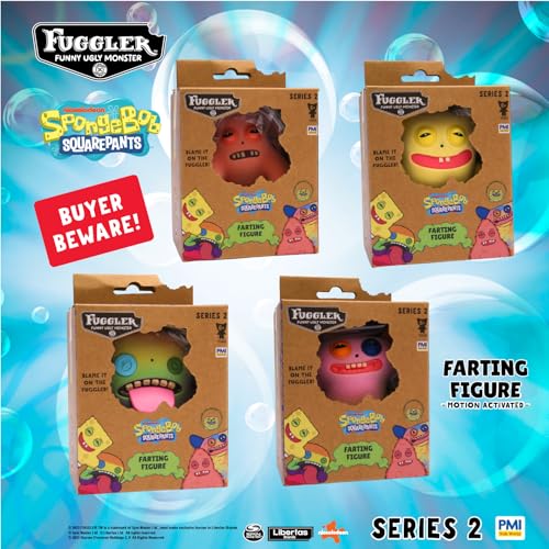 Fuggler Series 2 Farting Figure – Sensor-Activated Noisy Collectible (SpongeBob)