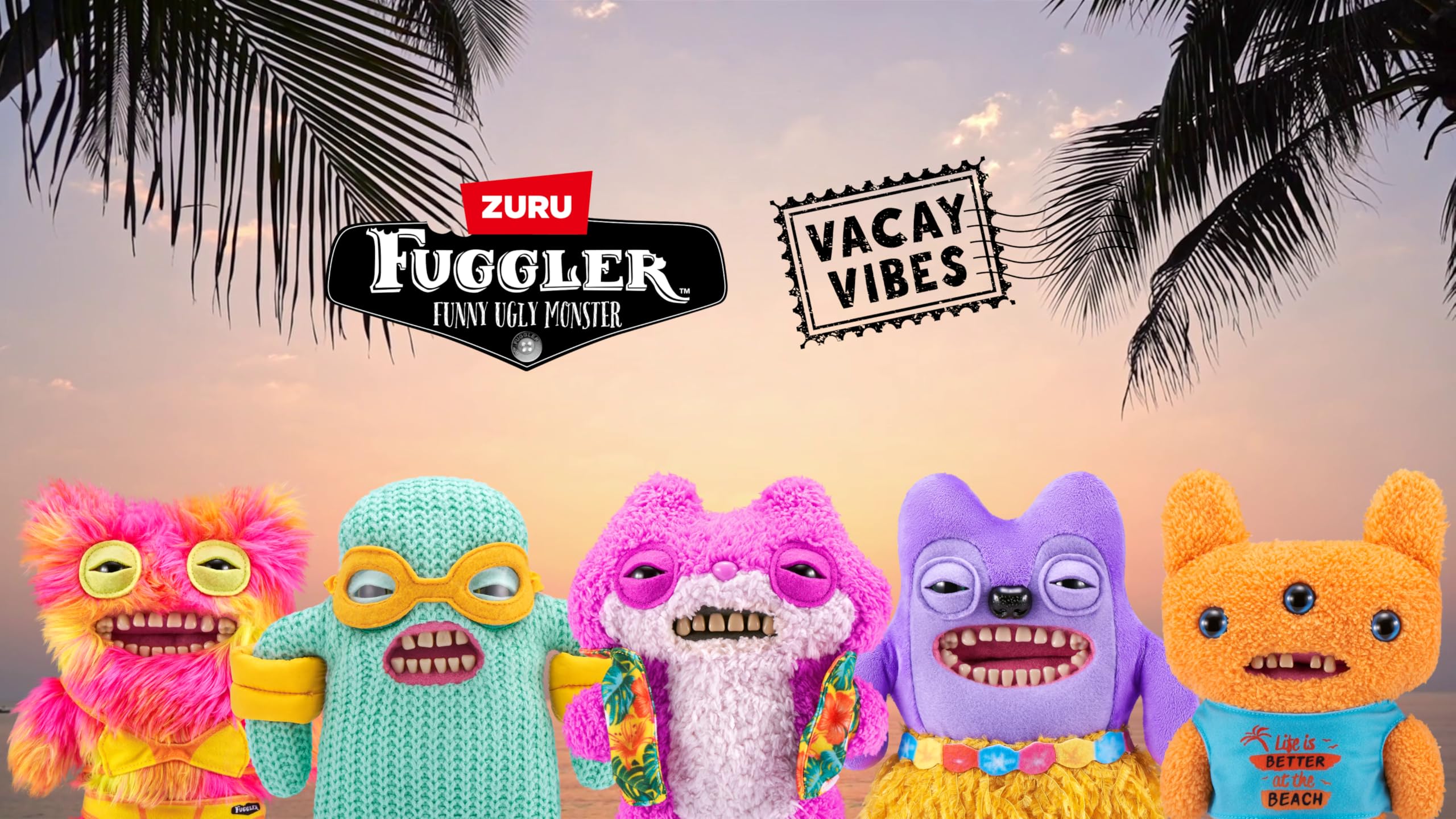 Fuggler Vacay Vibes Reek-O Orange 9" Plush – Funny Ugly Monster Toy