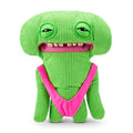 Fuggler Vacay Vibes Smiley O Riley – 9-Inch Green Plush Monster with Rare Butt-on Hole Feature