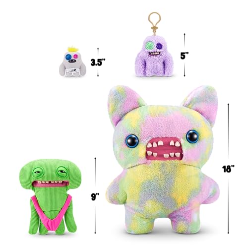 Fuggler Vacay Vibes Smiley O Riley – 9-Inch Green Plush Monster with Rare Butt-on Hole Feature