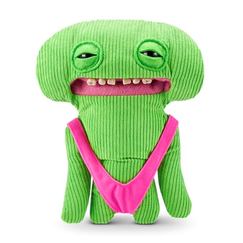 Fuggler Vacay Vibes Smiley O Riley – 9-Inch Green Plush Monster with Rare Butt-on Hole Feature