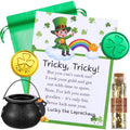Fullhawl St. Patrick's Day Leprechaun Trap Kit – Includes Shamrock Letter, Gold Coins, Glitter Bottle & Cauldron