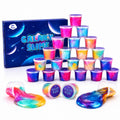 Fumeetplax 25-Pack Mini Galaxy Slime – Stretchy, Non-Sticky Party Favors for Kids 6-12