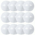Fun Express 11-Inch White Beach Balls (Set of 12) for Pool Parties and Summer Fun