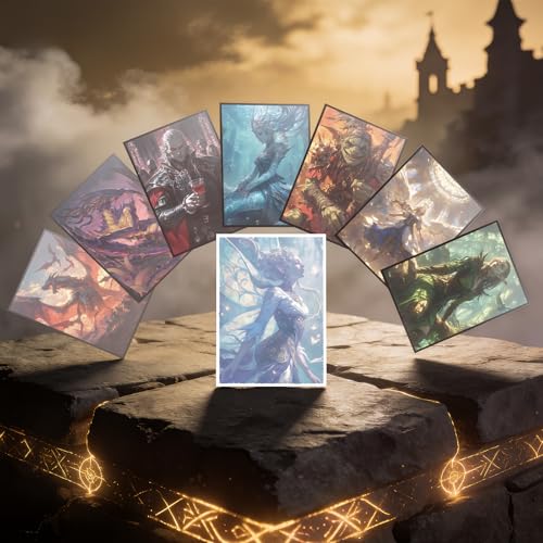 FUNinEDH Faerie Textured Matte MTG Card Sleeves – 100+4 CT for EDH Commander