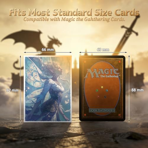 FUNinEDH Faerie Textured Matte MTG Card Sleeves – 100+4 CT for EDH Commander