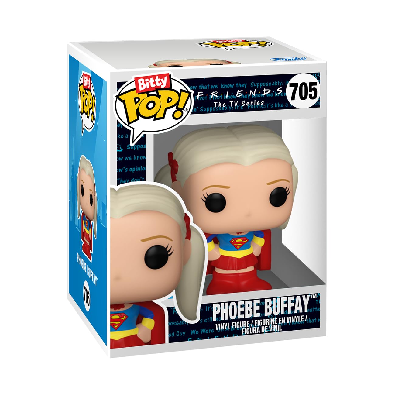 Funko Bitty POP! Friends 4-Pack: Phoebe, Monica, Chandler & Mystery Mini Figure with Display Case