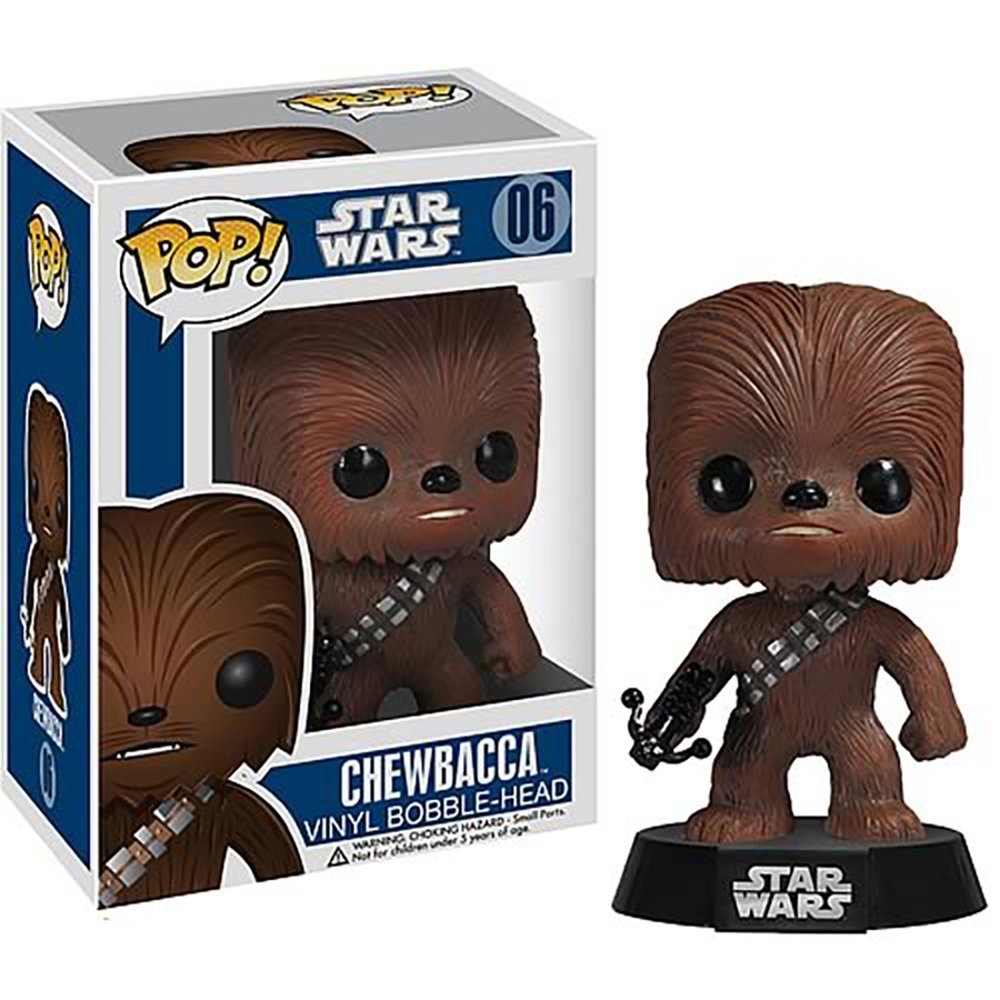 Funko Chewbacca Star Wars Pop! Vinyl Bobble-Head Collectible, 3.75 Inches