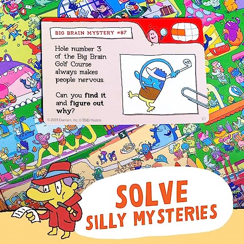 Funko Cranium Big Brain Detective Game – Cooperative Mystery Game for 1-4 Players, Ages 5+, 300 Mysteries