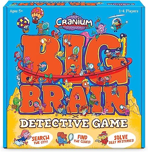 Funko Cranium Big Brain Detective Game – Cooperative Mystery Game for 1-4 Players, Ages 5+, 300 Mysteries