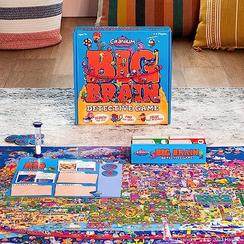 Funko Cranium Big Brain Detective Game – Cooperative Mystery Game for 1-4 Players, Ages 5+, 300 Mysteries