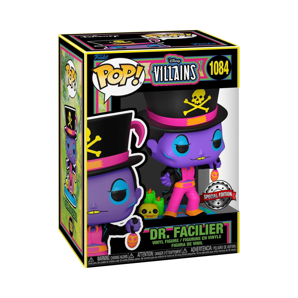 Funko Disney Villains Pop! Dr. Facilier (Blacklight) – Hot Topic Exclusive Vinyl Figure