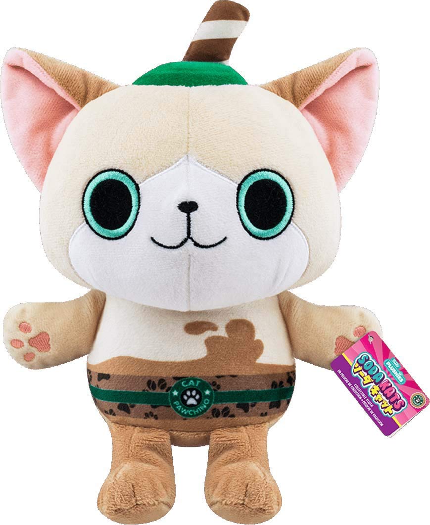 Funko Paka Paka Plush: Soda Kat – Cat Pawchino, 7-Inch Plush Toy