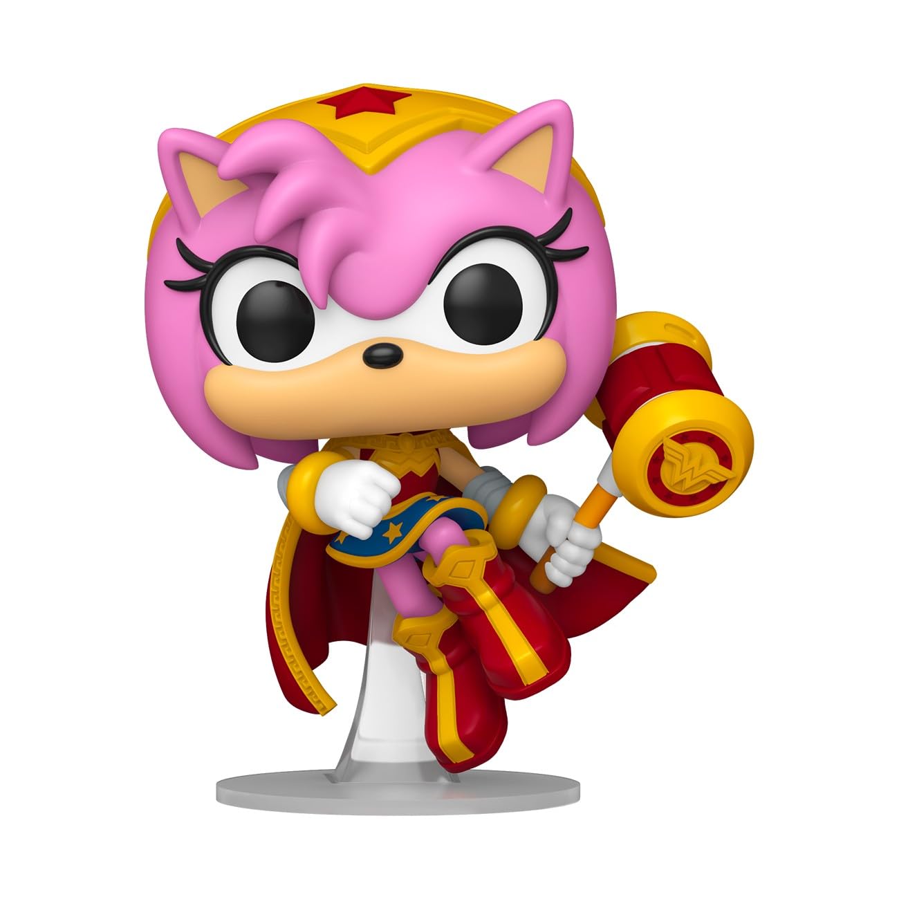 Funko Pop! Amy Rose as Wonder Woman – Sonic & DC Crossover Vinyl Figure (3.75 in)