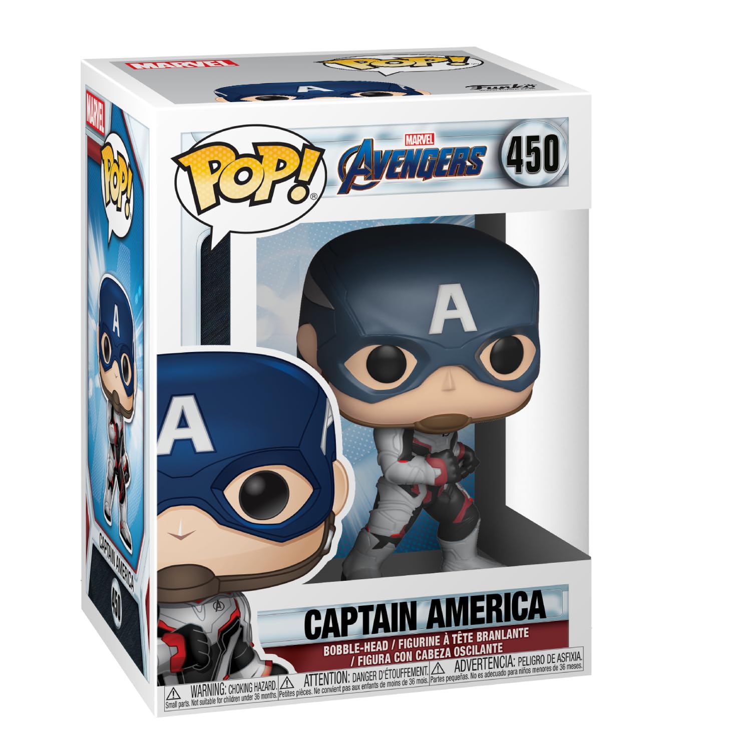 Funko Pop! Captain America (Avengers Endgame) – Collectible Vinyl Figure, 3.75 inches