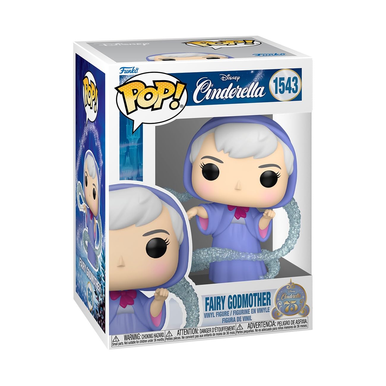 Funko Pop Disney: Cinderella 75th Anniversary - Fairy Godmother Vinyl Figure 3.85 inches