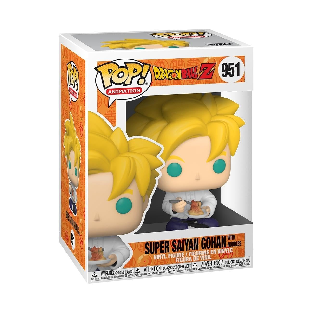 Funko Pop! Dragon Ball Z: SS Gohan with Noodles Vinyl Figure – 3.75-Inch Collectible