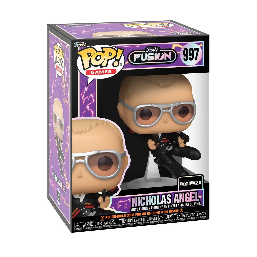 Funko Pop! Fusion: Nicholas Angel (Hot Fuzz) - 3.75-Inch Vinyl Figure with Game Code