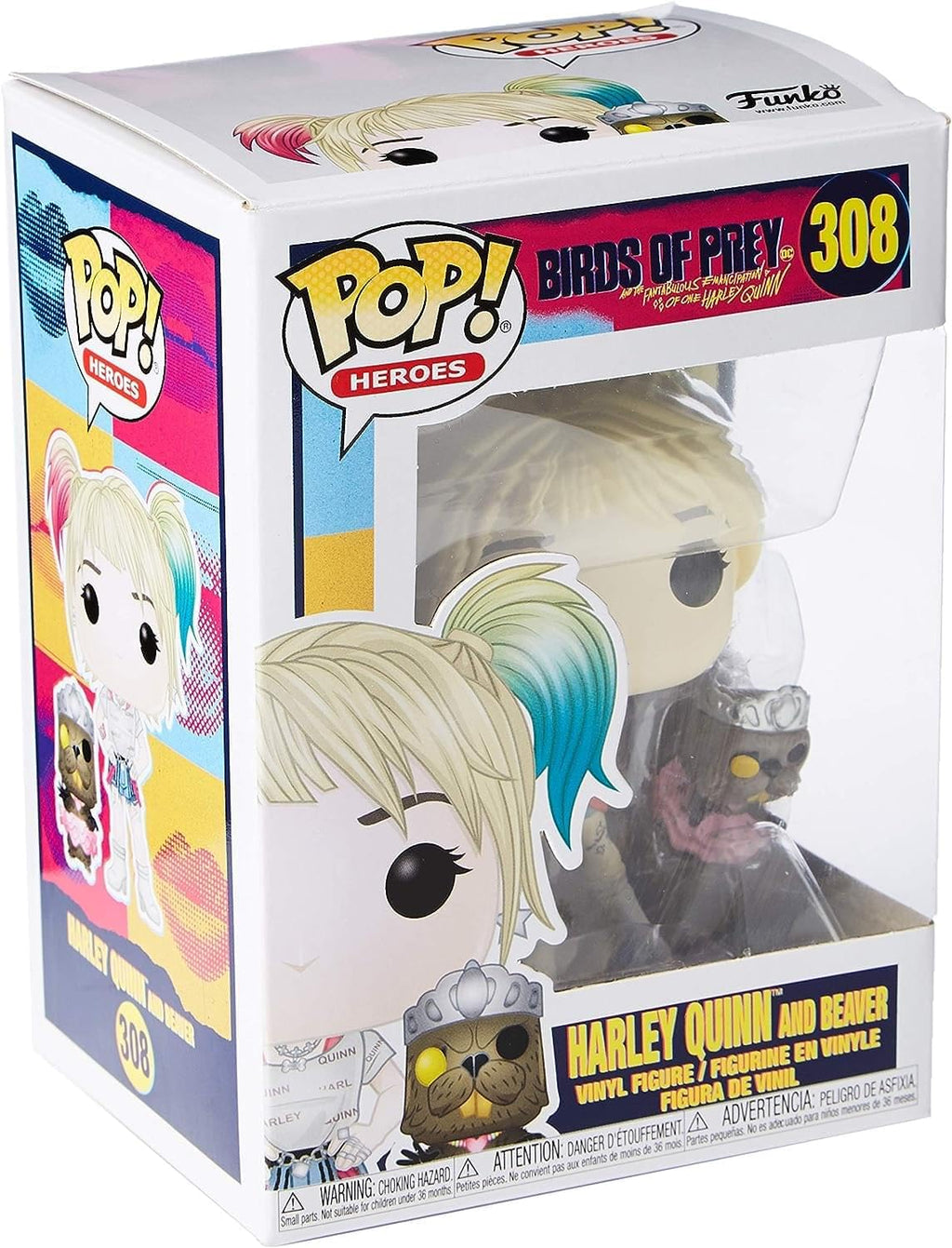 Funko Pop! Heroes: Birds of Prey Harley Quinn with Beaver Vinyl Figure