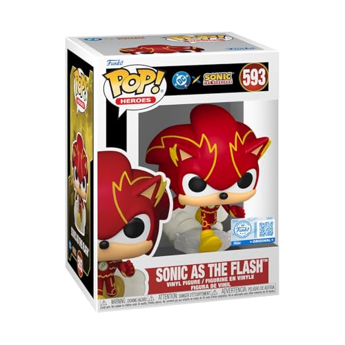 Funko Pop! Heroes: Sonic as the Flash - JLA & Sonic Crossover Vinyl Figure