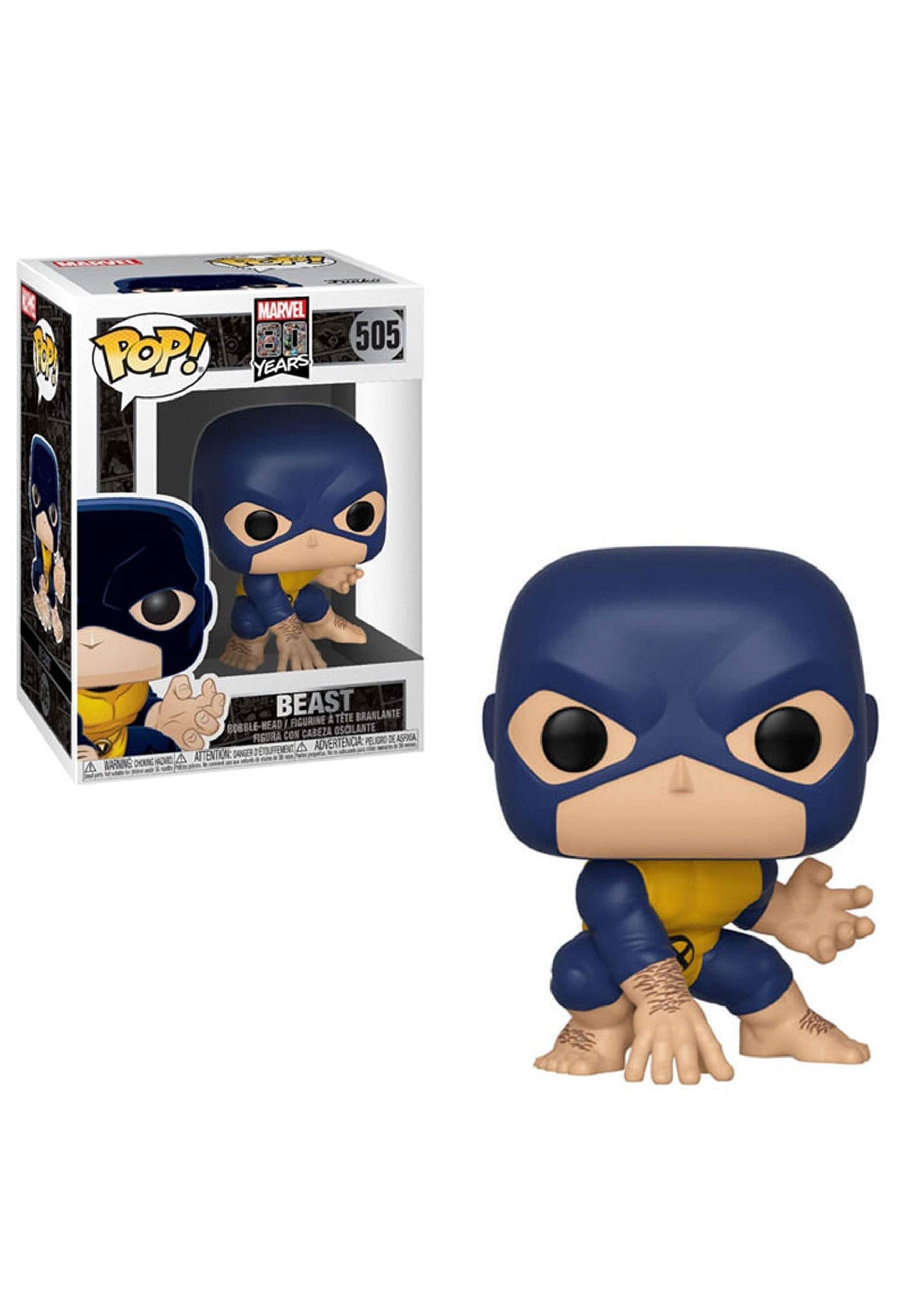 Funko Pop! Marvel 80th Anniversary - Beast Vinyl Figure, 3.75-Inch Collectible