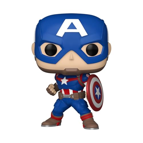 Funko Pop! Marvel Captain America Vinyl Bobblehead - Classic Comic Look Collectible Figure