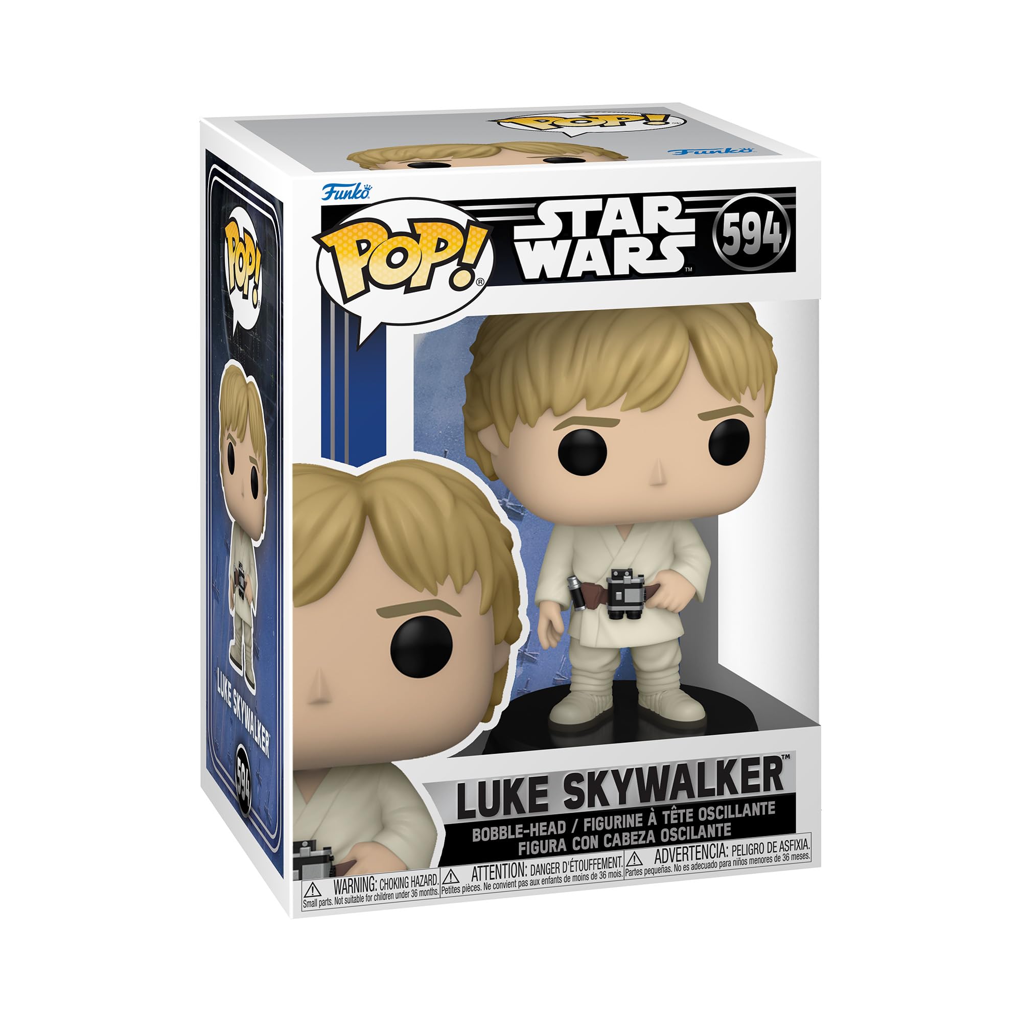 Funko Pop Star Wars: Luke Skywalker (New Classics) Vinyl Bobblehead – Collectible Figure 4.4 Inches