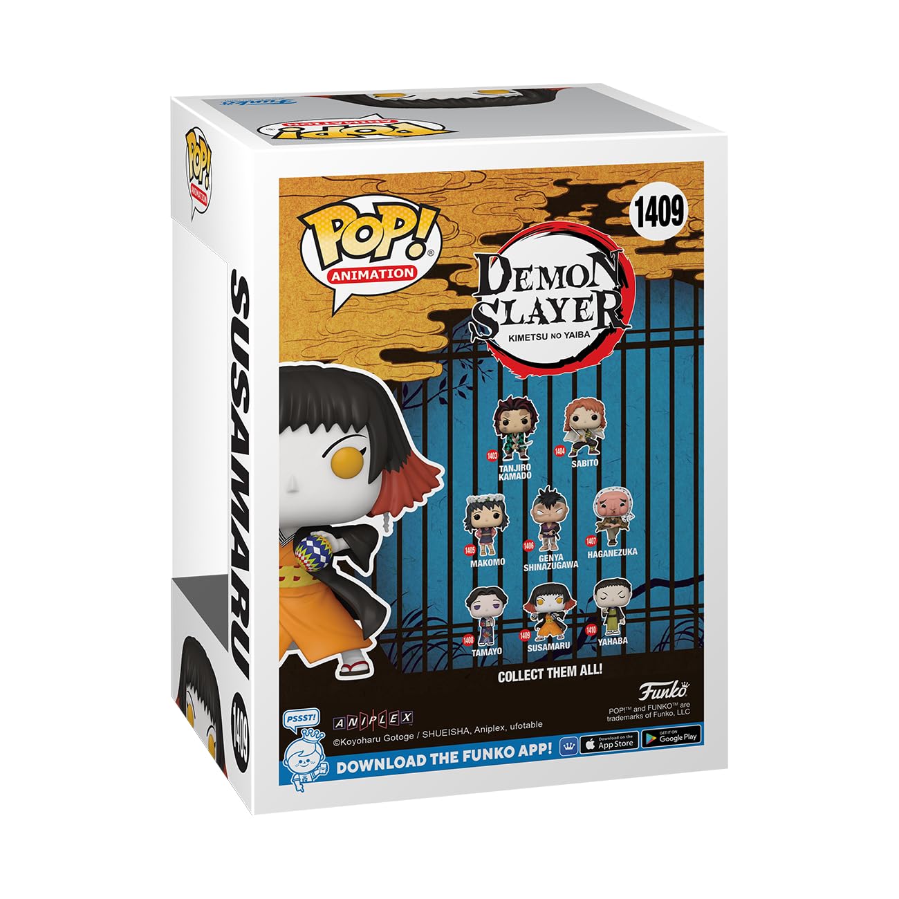 Funko Pop! Susamaru (Demon Slayer) – 1 in 6 Chance for Glow-in-the-Dark Chase Variant