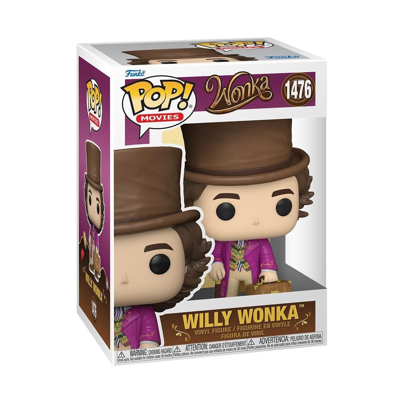 Funko POP! Willy Wonka (Wonka) Vinyl Figure - Collectible 3.75-Inch Display Toy