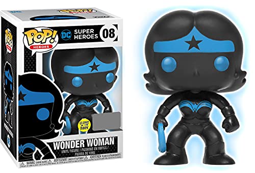 Funko Pop! Wonder Woman Silhouette Glow in the Dark Entertainment Earth Exclusive – Justice League Vinyl Figure