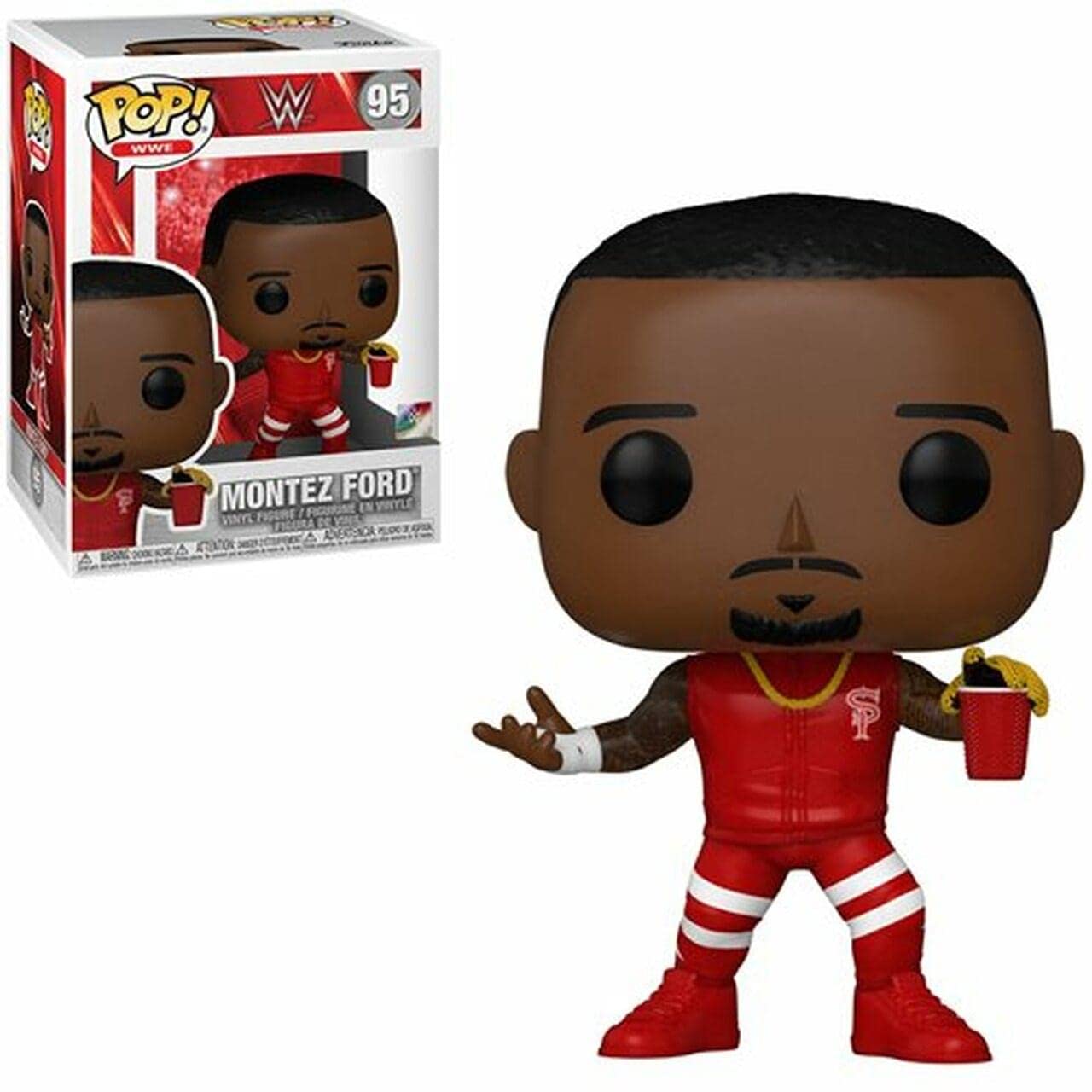 Funko Pop! WWE: Montez Ford (Street Profits) Vinyl Figure, 3 ¾-Inch Collectible