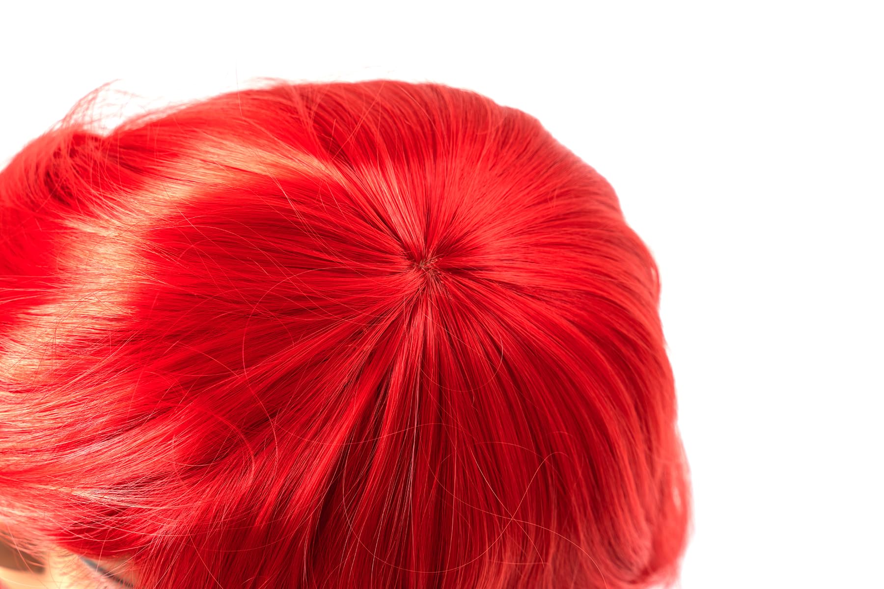 Funna Mermaid Wig for Girls - Long Curly Red with Starfish Hairpins - Costume Accessories