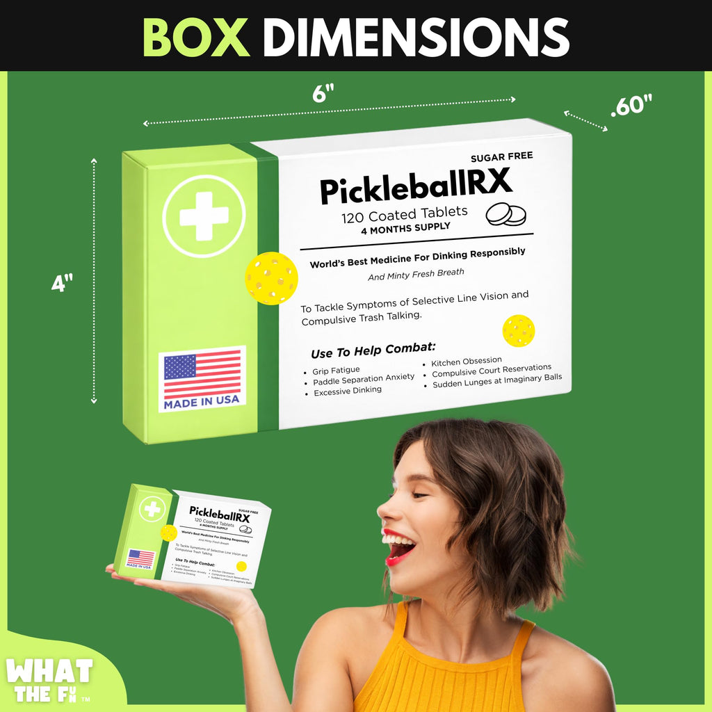 Funny Birthday Gag Gift 30th 40th 50th 60th 70th: Prescription Mints Box by What The Fun