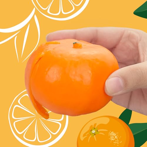 Funnysquee Tangerine Squishies Stress Relief Toy – Soft, Scented Orange Squeeze Toy for Kids and Adults