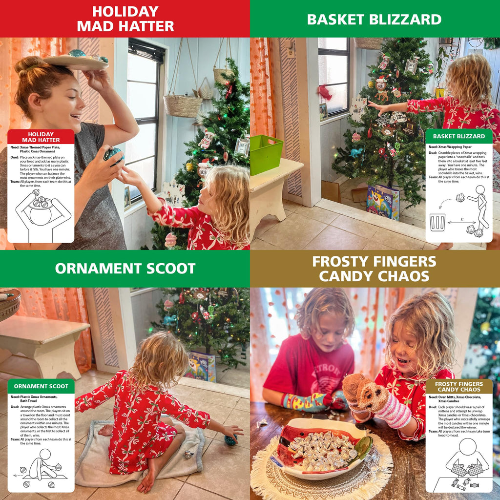 Funwares Christmas Edition 218 Minute-to-Win-It Party Games for Family and Travel