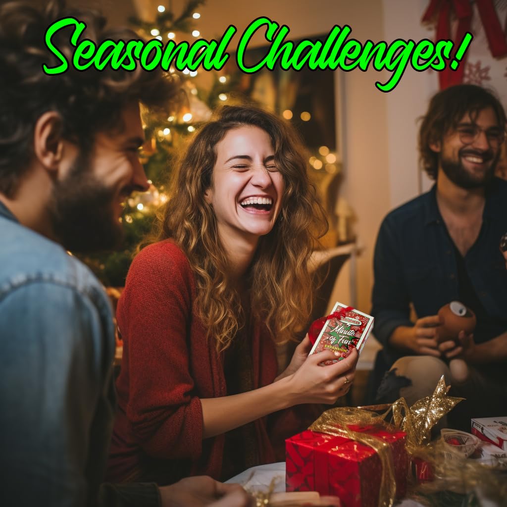 Funwares Christmas Edition 218 Minute-to-Win-It Party Games for Family and Travel